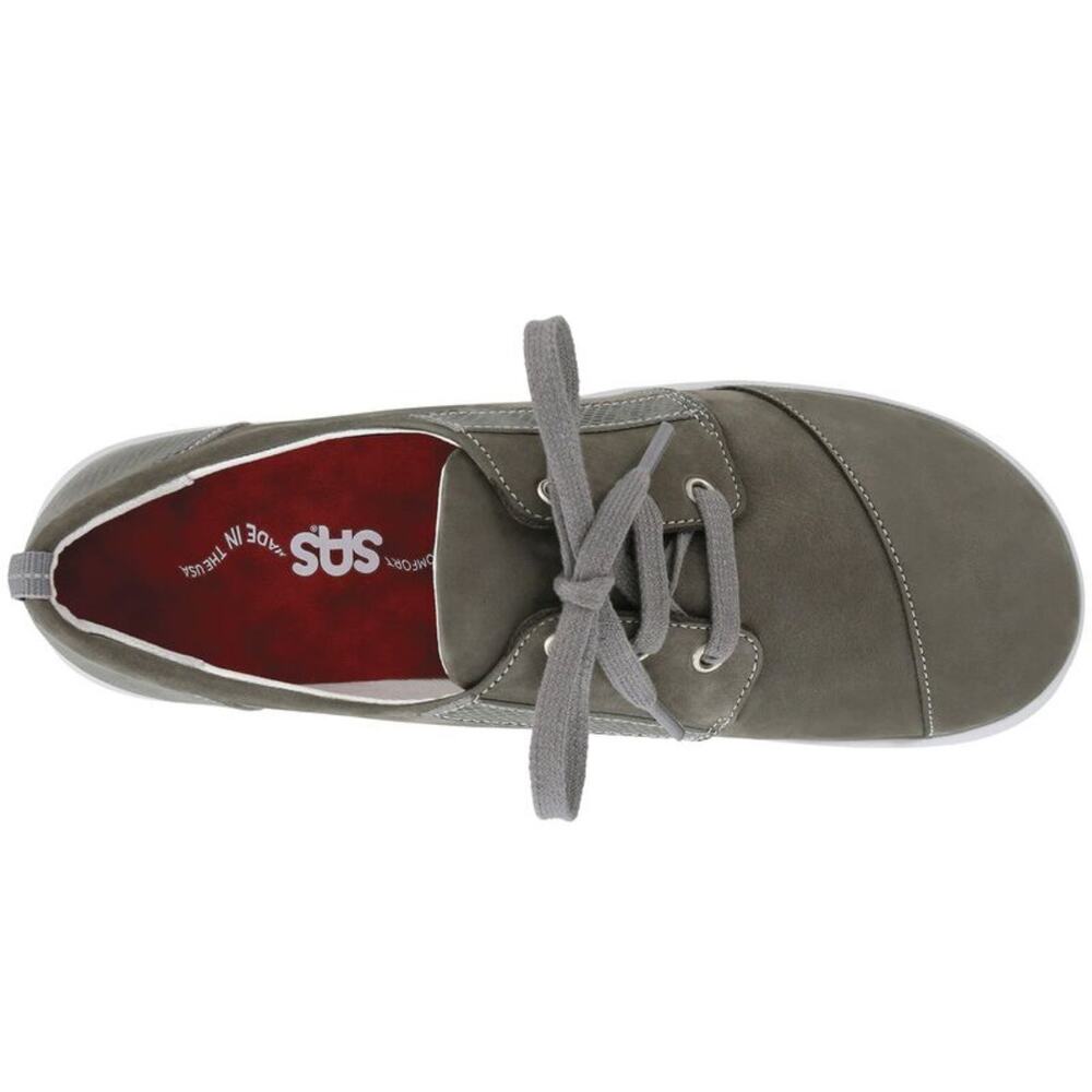 SAS 'Marnie' Women's 8.5N Lace Up Comfort Sneaker Gray Leather Walking Shoe